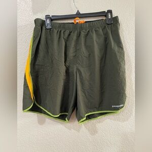Patagonia green Running Shorts